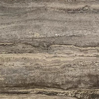 Teilsen Llawr Trafertin Arian